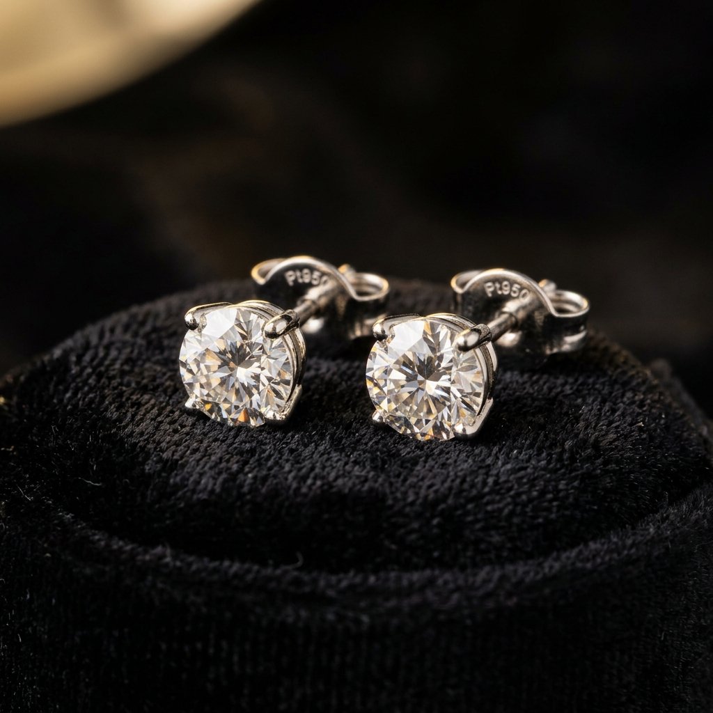 Lab grown diamond earrings - certified ethical diamonds